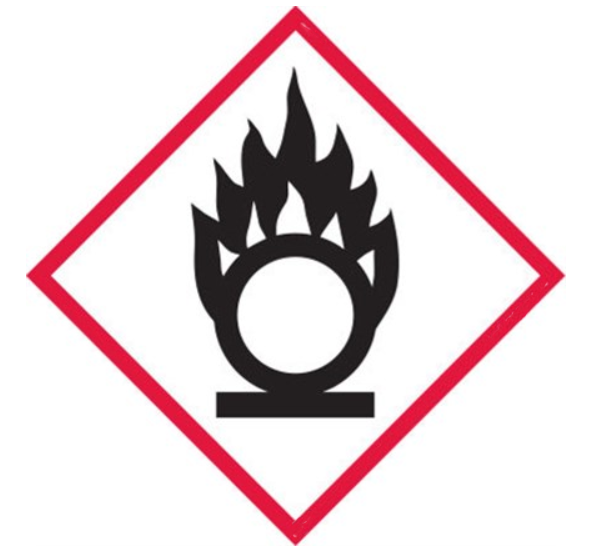 GHS Placard/Sticker Oxidizing Gas